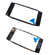Тачскрин (сенсорное стекло) для Nokia X7 w/frame black orig фото