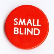 Кнопка “Small Blind“ фотография