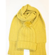 Комплект шапка/шарф КД002-17 желтый