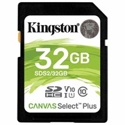 Карта памяти SDHC 32GB KINGSTON Canvas Select Plus UHS-I U1, 100 Мб/сек (class 10), SDS2/32GB фото
