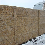 Забор бетонный,декоративный фото
