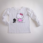 Кофточка Hello Kitty в горох (O 30045 - white)