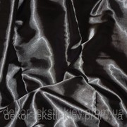 Атлас черный, ткань оптом и в розницу 3610 фото