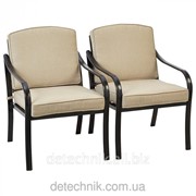 Набор садовых стульев, George Home 2 Haversham Classic Dining Chairs Charcoal &amp- Linen