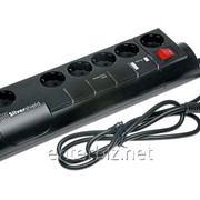 Фильтр питания Gembird Silver Shield 6 розеток 1.8м (SIS-2-TUV-BLACK), код 107421 фото