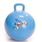 Мяч попрыгун гимнастический с ручкой в коробке с насосом (голубой), 60 см Тривес фотография