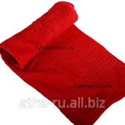 Полотенце махровое гладкокрашенное (Красный) фото