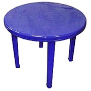 Стол "Romantik" круглый синий Т209 D85,5см h71,5см