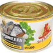 Сардинелла натуральная с добавлением масла, 250 гр, Консервы рыбные фотография