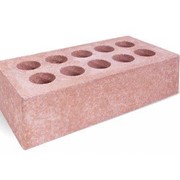 Кирпич облицовочный розовый стандарт пустотелый “БрикСтоун“ (320шт/под) фото