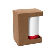 Коробка для кружки 26700, размер 11,9х8,6х15,2 см, микрогофрокартон, коричневый фото