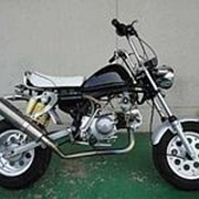 Мопед мокик Honda Monkey рама Z50J Minibike тюнинг пробег 6 т.км черный фото