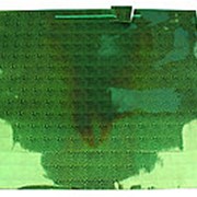 Пакет подарочный голография Miland "Зеленая вспышка" 47х40х14 см., ПП-8378