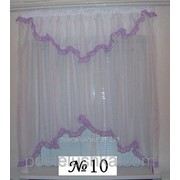 Готовые шторы, ламбрикены для кухни №10 фиолетовая Затишна оселя фото