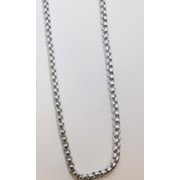 Цепочка на шею украшение 45 см серебряная с малыми звеньями фотография