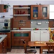Мебель кухонная Вишня коньяк фото