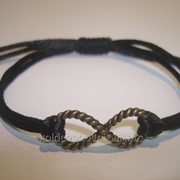 Браслет Черная нить с бесконечностью 98126607 фото
