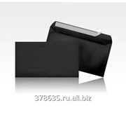 Цветной конверт С6 (114х162), отрывная лента, бумага 100 гр, черный фото