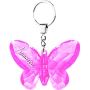 Брелок на ключи в виде бабочки “Лапочка“ розовый фото