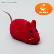 Мышь бархатная, 6 см, микс цветов фото