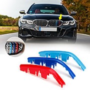 M-цветная полоса передняя решетка радиатора крышка клип вставка отделки для BMW G20 M340i фотография