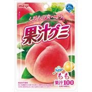Meiji Gummy Fruit juice peach Жевательные конфеты с коллагеном, со вкусом персика, 51гр фото