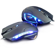 Мышь E-Blue Cobra Mazer Type-R, проводная, черная, игровая, 400/800/1600DPI, 6кн, USB фотография