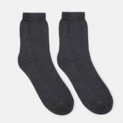 Носки мужские махровые, цвет тёмно-серый, размер 29 фотография