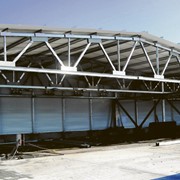 Навесы, Строительство быстровозводимых зданий из металлоконструкций, с использованием термопрофилей и ЛСТК. фото