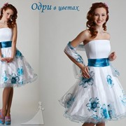 Выпускное платье Одри в цветах фото