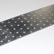 Перфорированная пластина соединительная алюминиевая, Размер: 60 мм, L= 140 мм, оцинкованная фотография