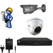 Видеонаблюдение Оптимум 2 камеры для дома фото