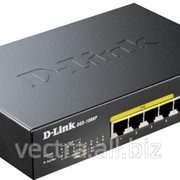 Коммутатор D-Link DGS-1008P, 8port Gigabit (4port w/PoE) фото