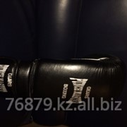 Боксерские перчатки кожаные на липучке PUNCH MASTER фотография