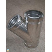 Тройник с теплоизоляцией 45 н / оц 1мм, диаметр (ф250 / 320) фото