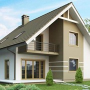 Двухэтажный мансардный каркасный дом Грей фото