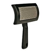 Щетка-пуходерка односторонняя 16*10 см, с пластиковой ручкой фото