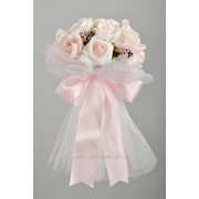 Букет для невесты №14, белый/розовый фото