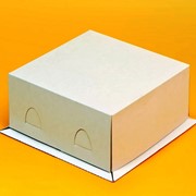 Упаковка-коробки для торта, от 0,5кг до 3кг Хром эрзац