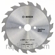 Пила дисковая по дереву Bosch 150x20/16x36z Optiline ECO фото