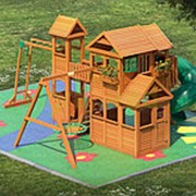 Детская площадка для дачи Клубный домик Макси с трубой 2018 фото