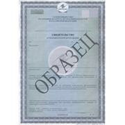 Свидетельство о государственной регистрации фото