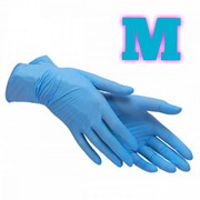 Перчатки нитриловые Benovy M (голубые), 100 шт (50 пар)