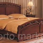 Двуспальная кровать МиК Кровать Валенсия C05 n003532, цвет Темный орех, длина 200 см., ширина 160 см., MK 1740 DN