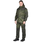Костюм “Горка“ куртка, брюки КМФ Цифра зеленая с отделкой Хаки фото
