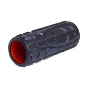 Ролик массажный 33x13,5 cм Star Fit Pro высокая жесткость FA-509 черный\оранжевый фото