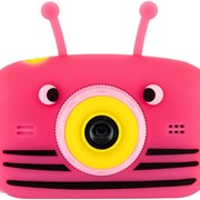 Детская цифровая камера GSMIN Fun Camera View с селфи камерой (Красный)