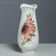 Ваза настольная “Весна“, керамика, цветок, белая, 22 см фото