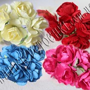 Бумажные розы для скрапбукинга