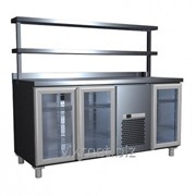 Холодильный стол Полюс BAR-480C оцинк. сталь фото